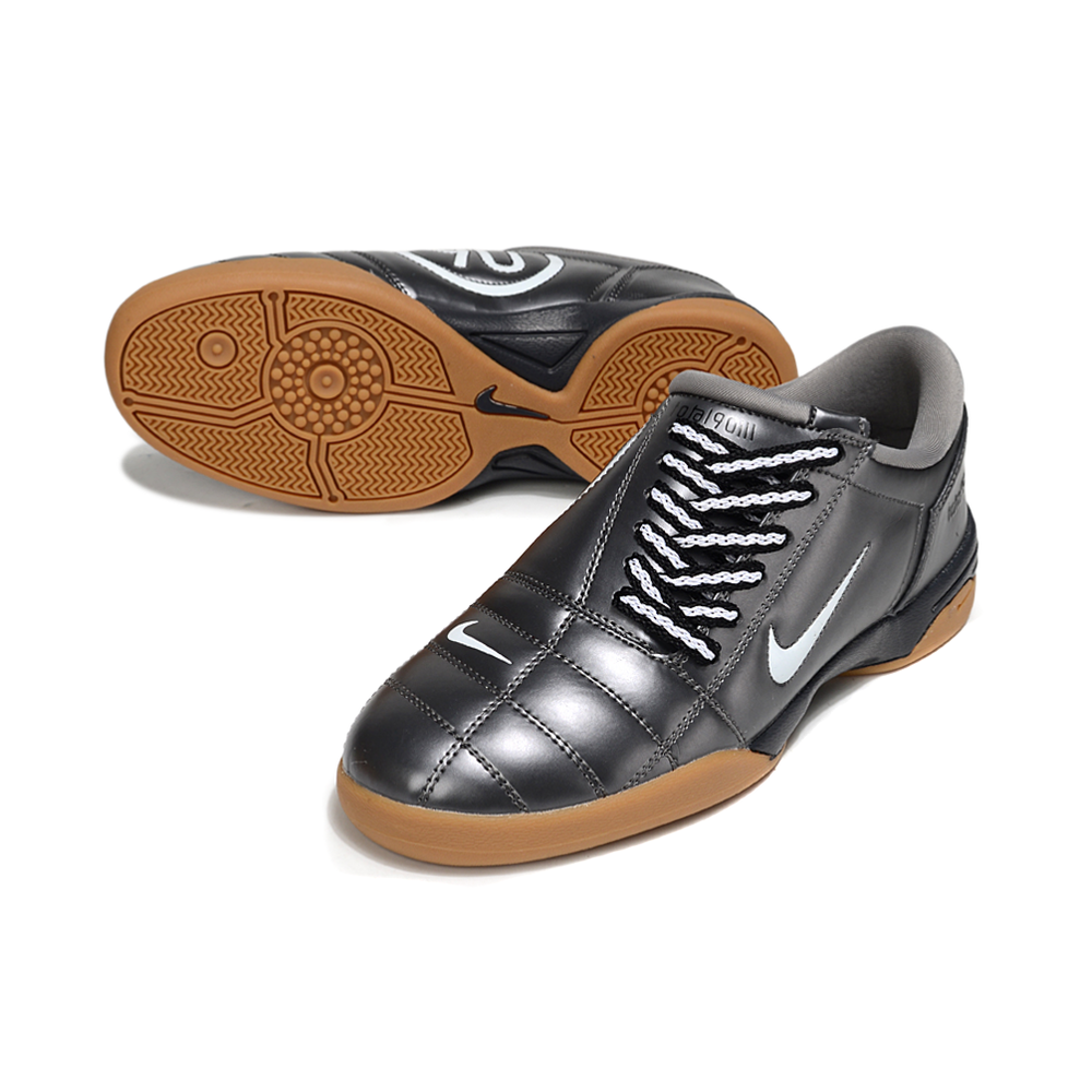 Chuteira Futsal Nike Total 90 IC Cinza e Branco