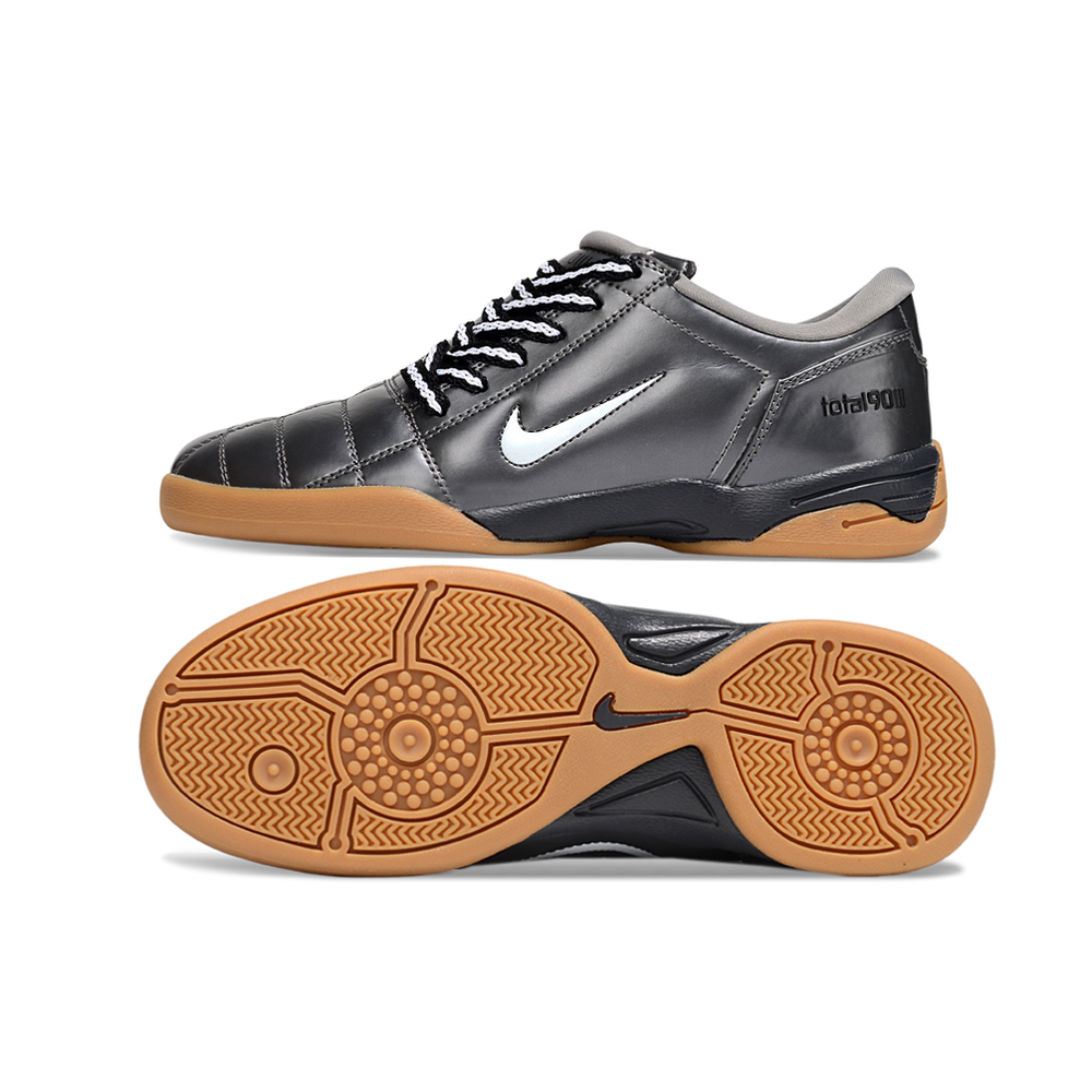 Chuteira Futsal Nike Total 90 IC Cinza e Branco