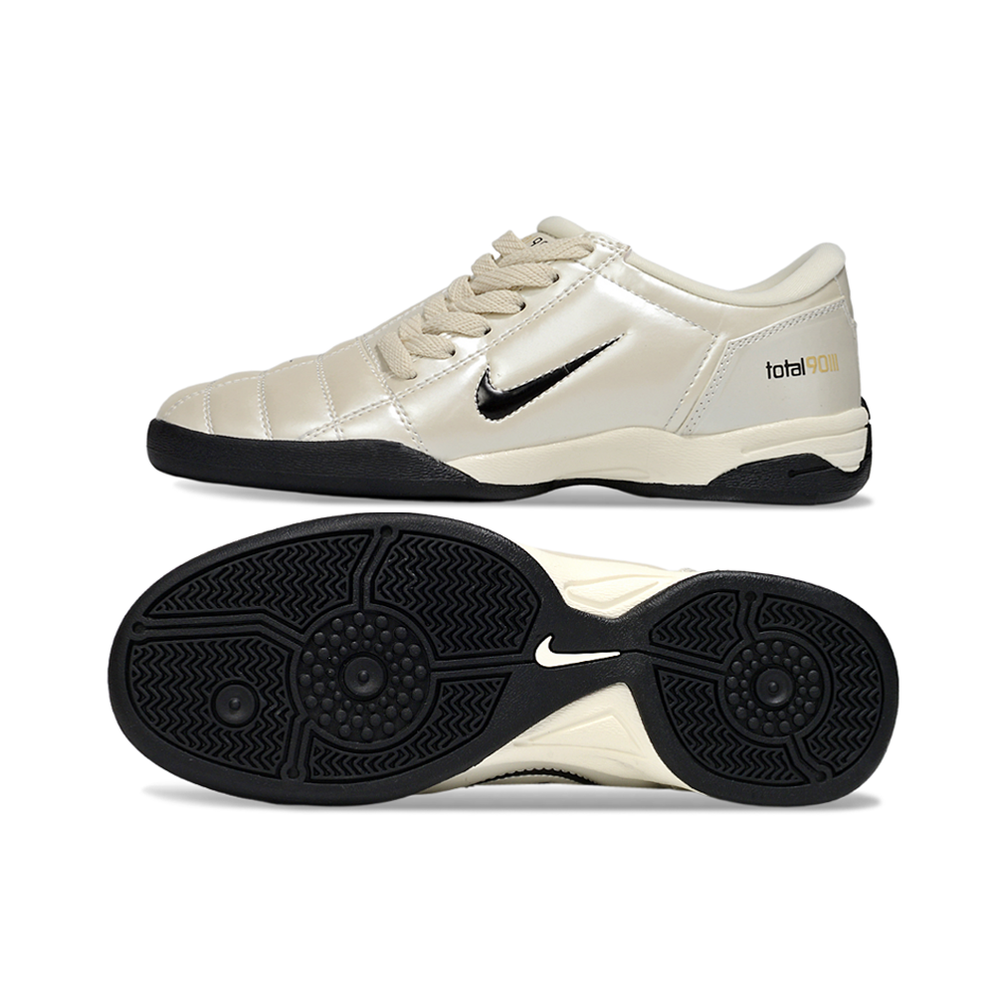 Chuteira Futsal Nike Total 90 IC Creme e Preto