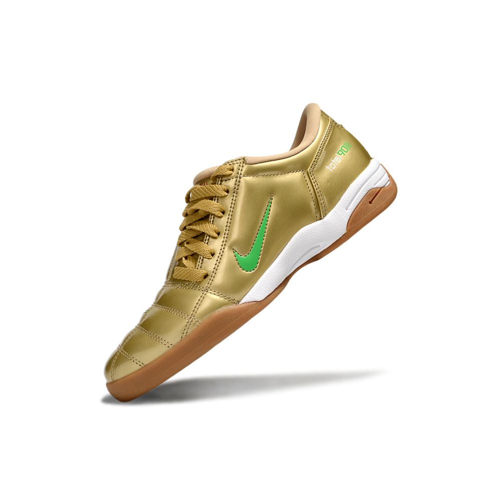 Chuteira Futsal Nike Total 90 IC Dourado e Verde