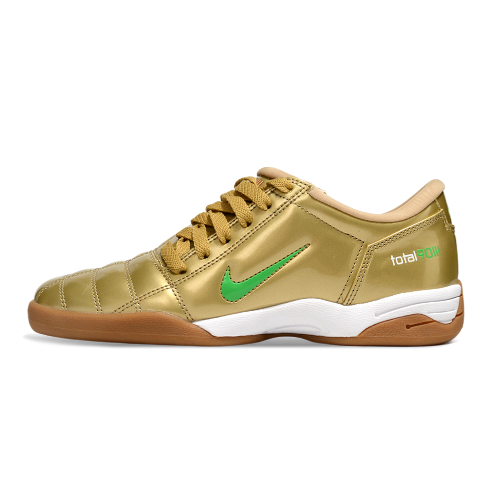 Chuteira Futsal Nike Total 90 IC Dourado e Verde