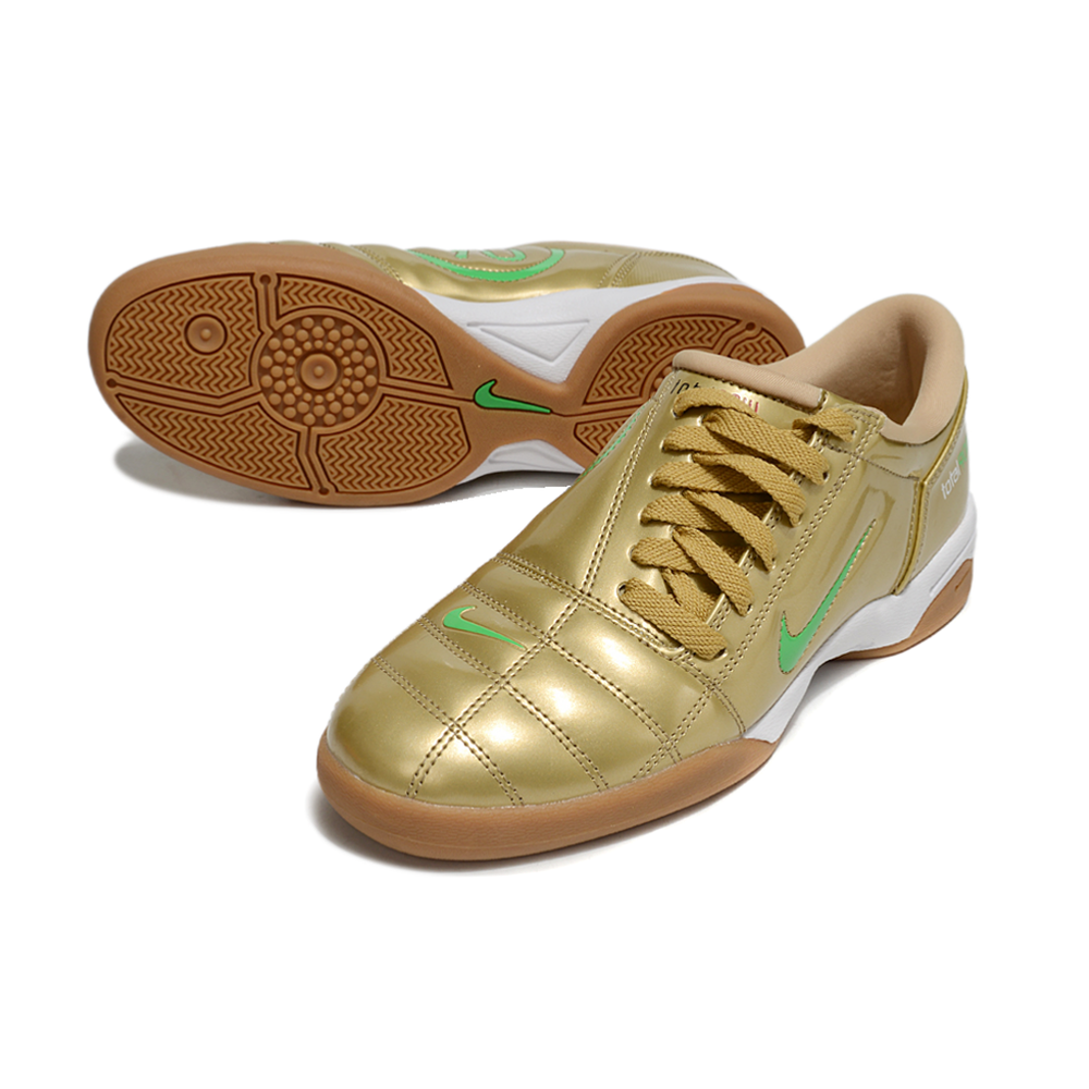Chuteira Futsal Nike Total 90 IC Dourado e Verde