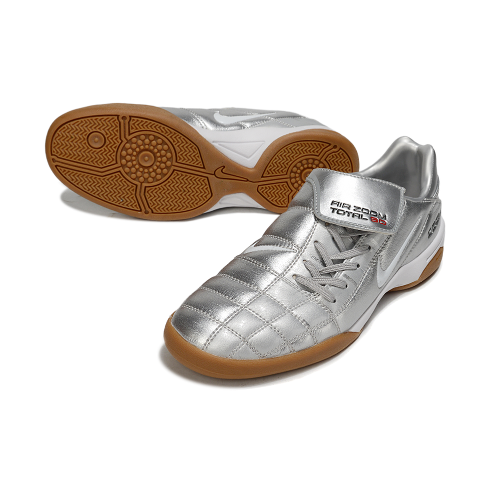 Chuteira Futsal Nike Total 90 IC Prata