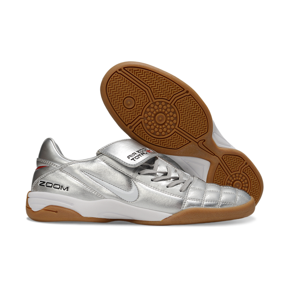 Chuteira Futsal Nike Total 90 IC Prata