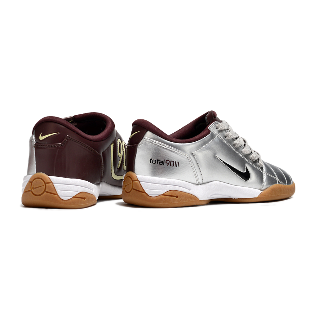 Chuteira Futsal Nike Total 90 IC Prata e Bordo