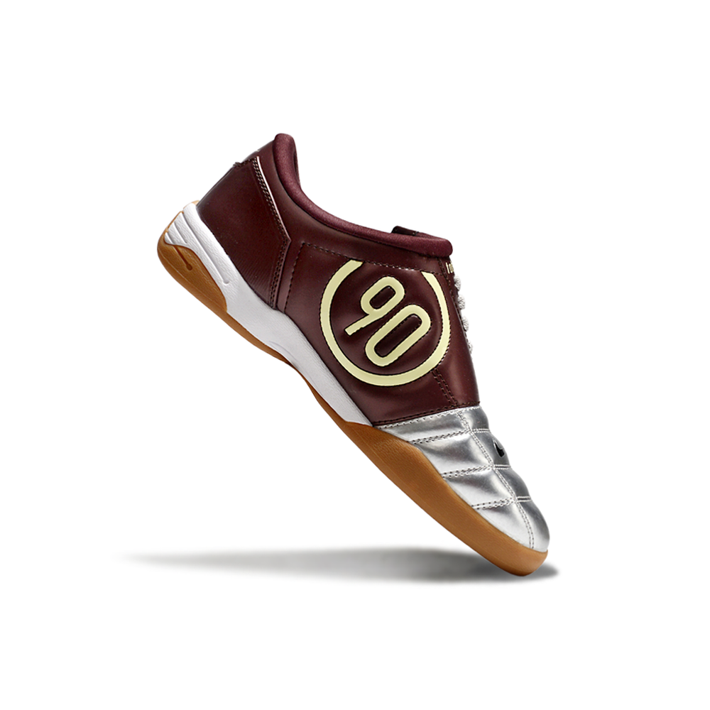Chuteira Futsal Nike Total 90 IC Prata e Bordo