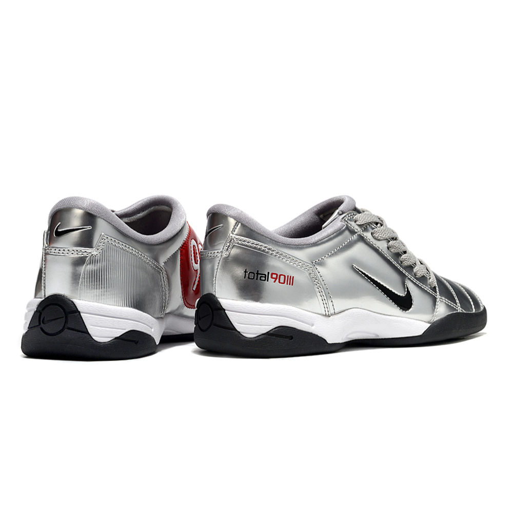 Chuteira Futsal Nike Total 90 IC Prata e Preta