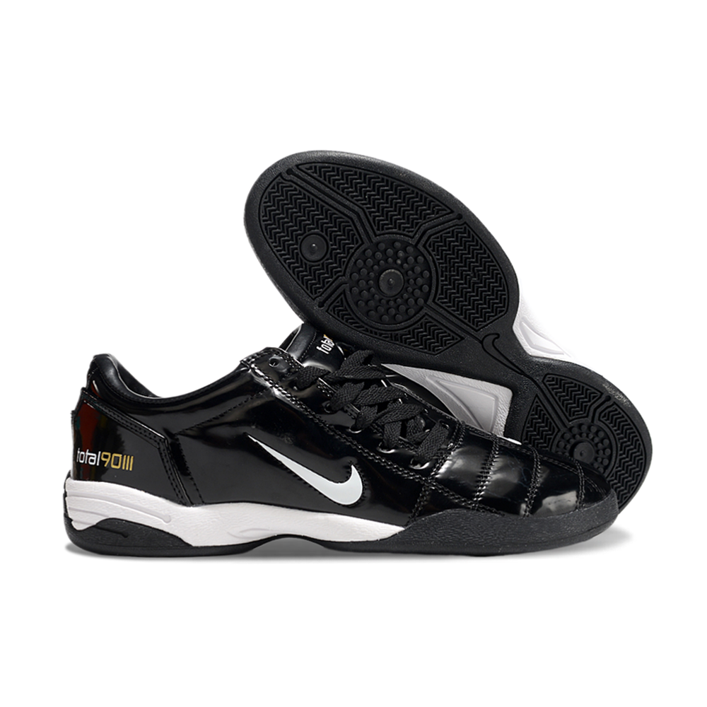 Chuteira Futsal Nike Total 90 IC Preta e Branca