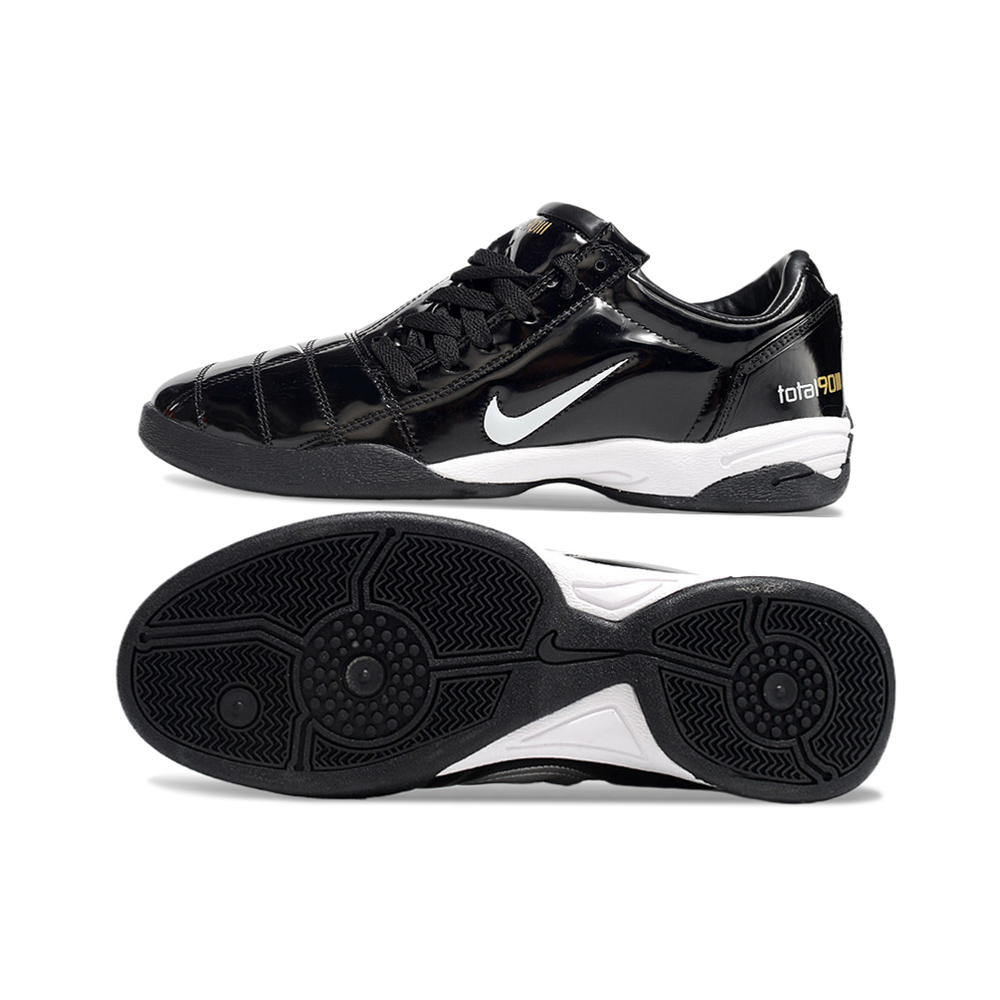 Chuteira Futsal Nike Total 90 IC Preta e Branca