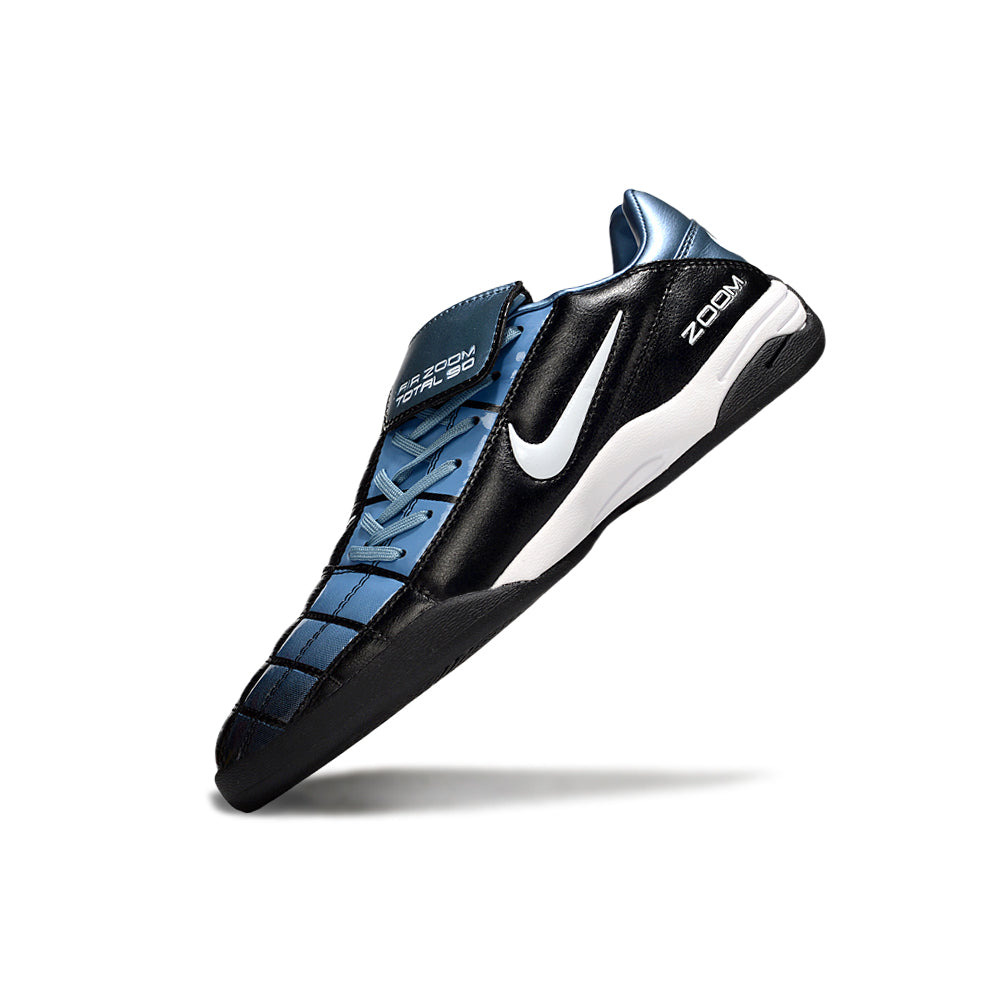Chuteira Futsal Nike Total 90 IC Preto e Azul