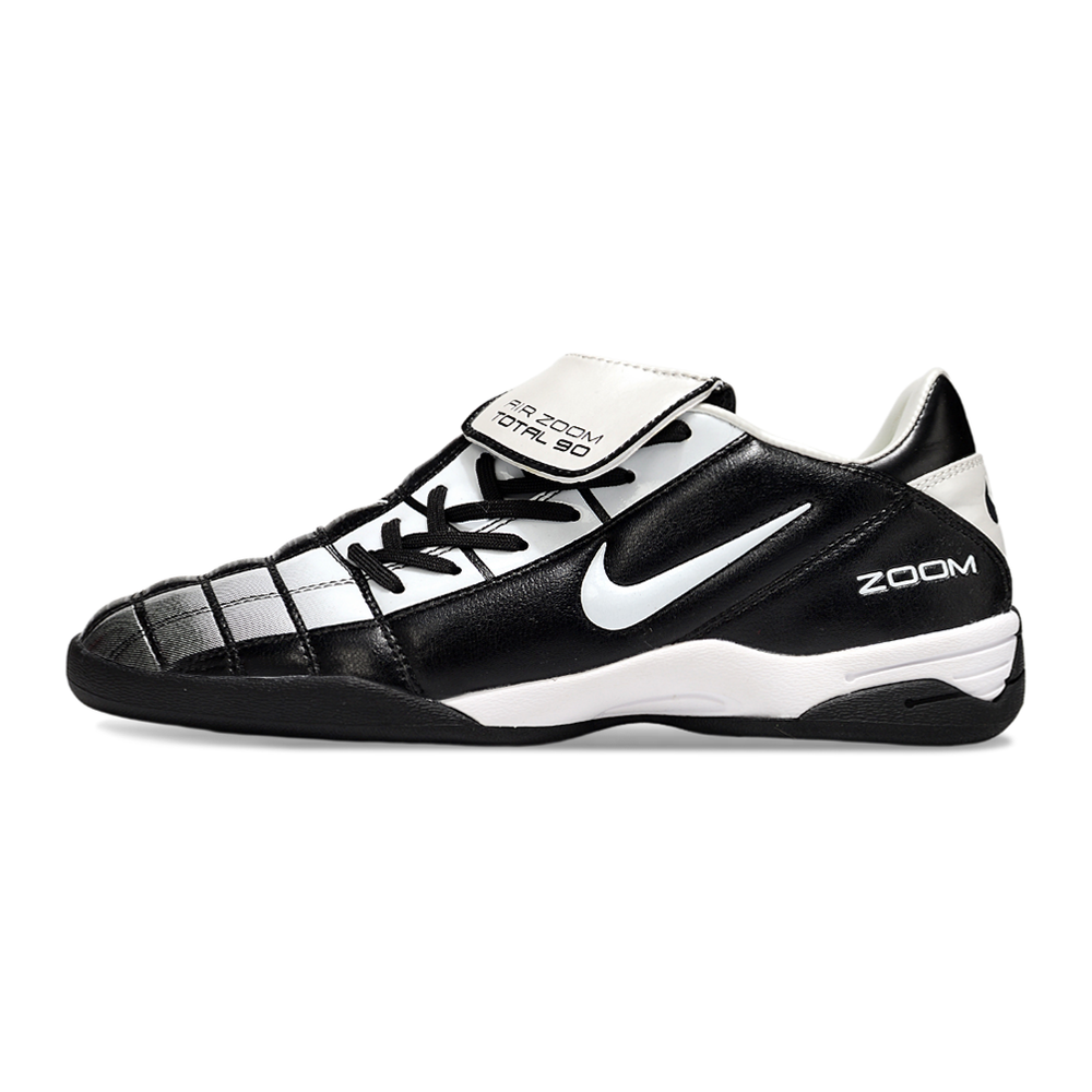 Chuteira Futsal Nike Total 90 IC Preto e Branco