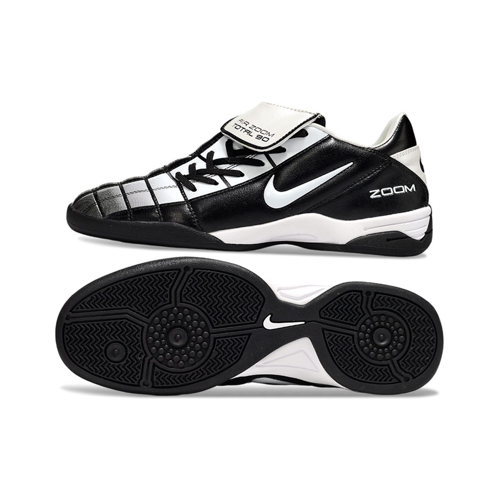 Chuteira Futsal Nike Total 90 IC Preto e Branco