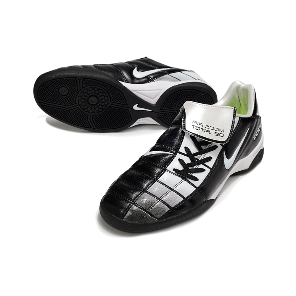 Chuteira Futsal Nike Total 90 IC Preto e Branco