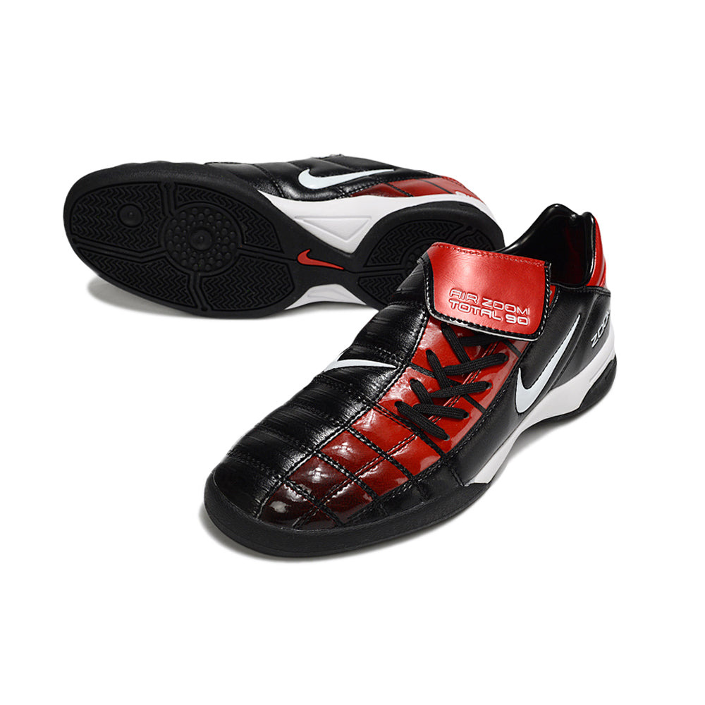 Chuteira Futsal Nike Total 90 IC Preto e Vermelho