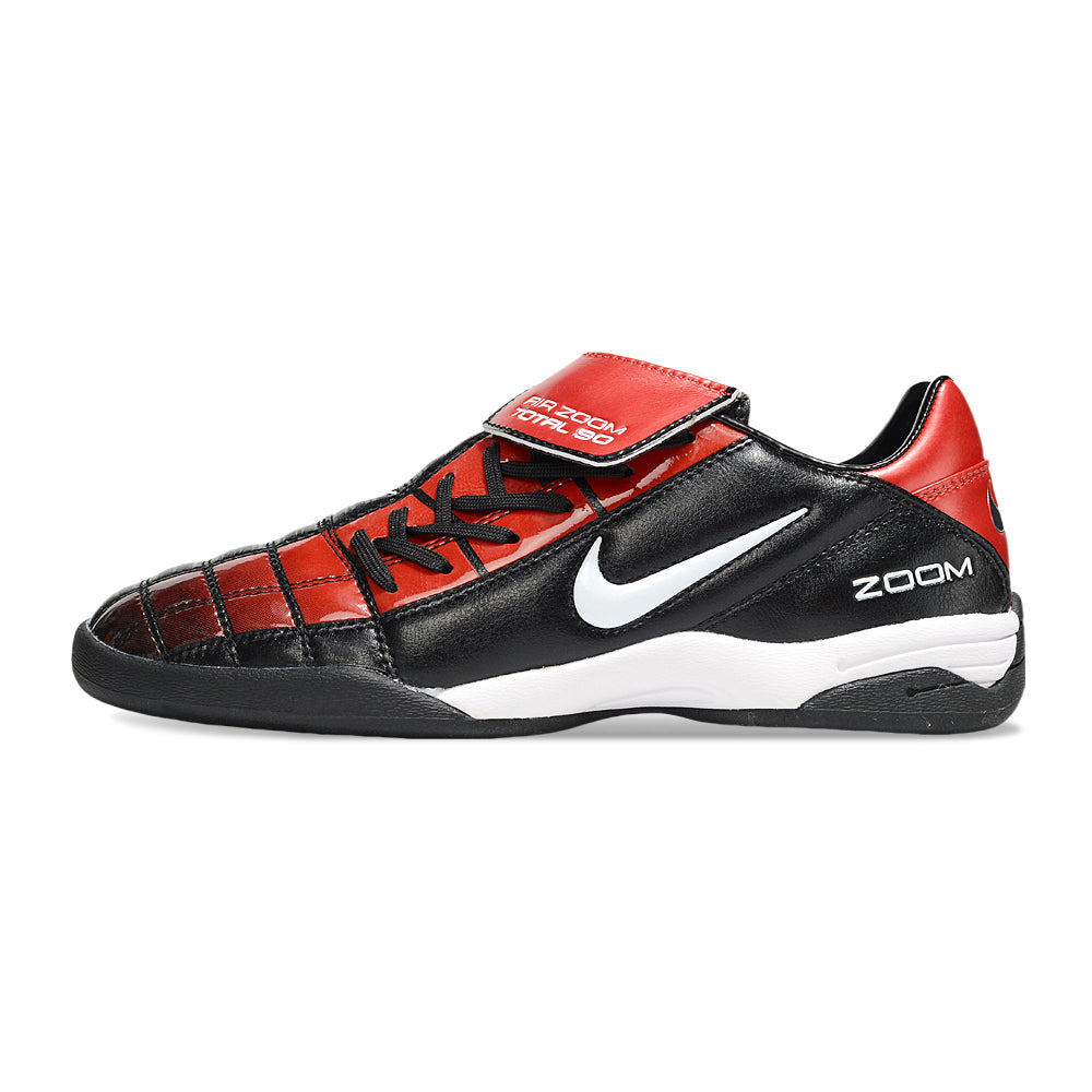 Chuteira Futsal Nike Total 90 IC Preto e Vermelho