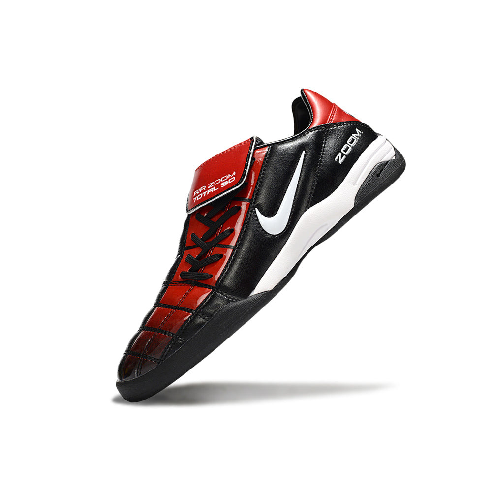 Chuteira Futsal Nike Total 90 IC Preto e Vermelho