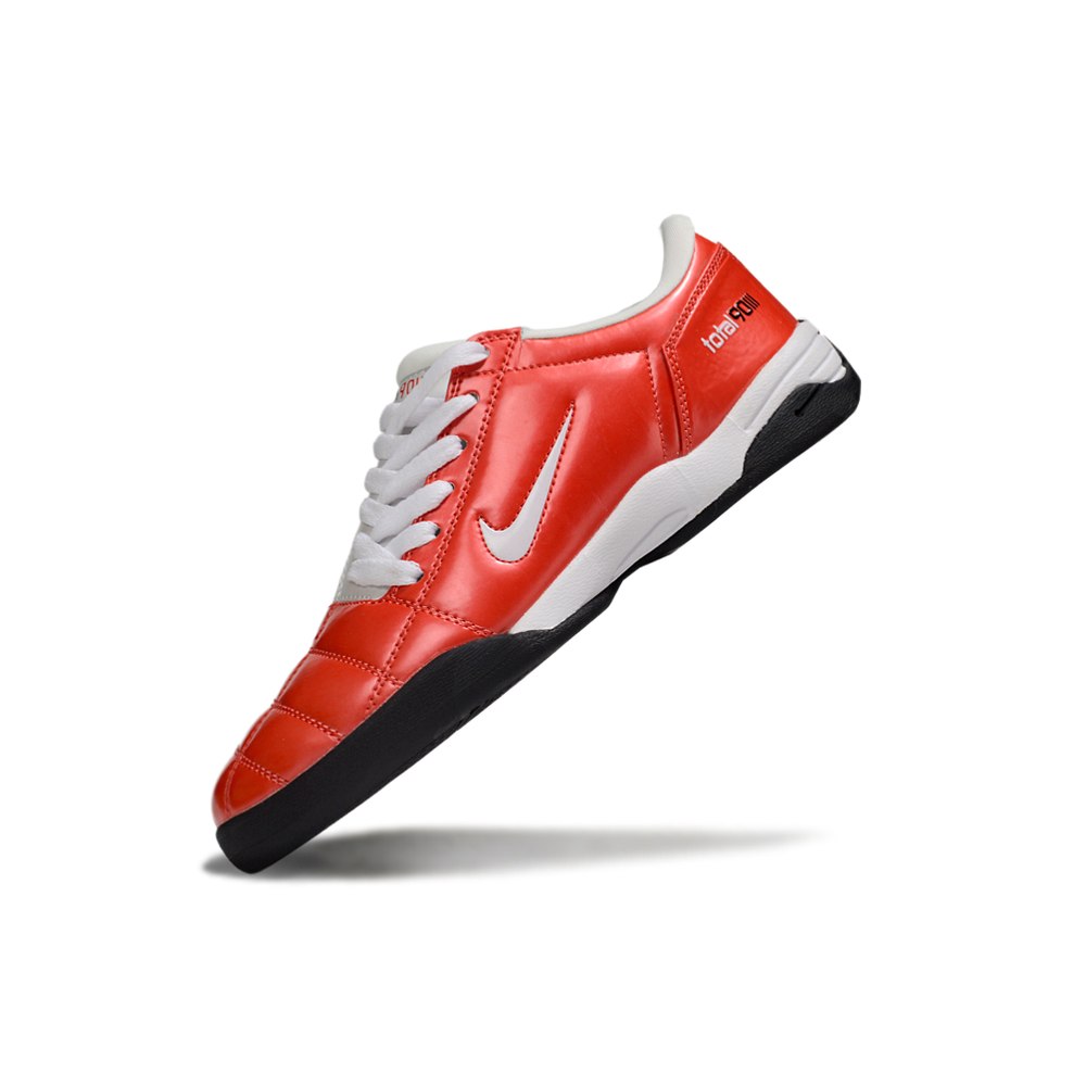 Chuteira Futsal Nike Total 90 IC Vermelha e Branca