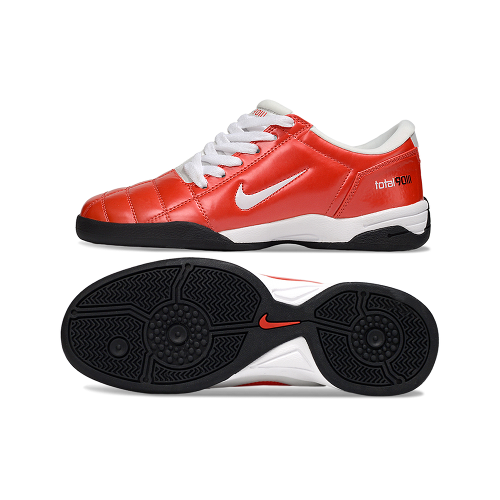 Chuteira Futsal Nike Total 90 IC Vermelha e Branca