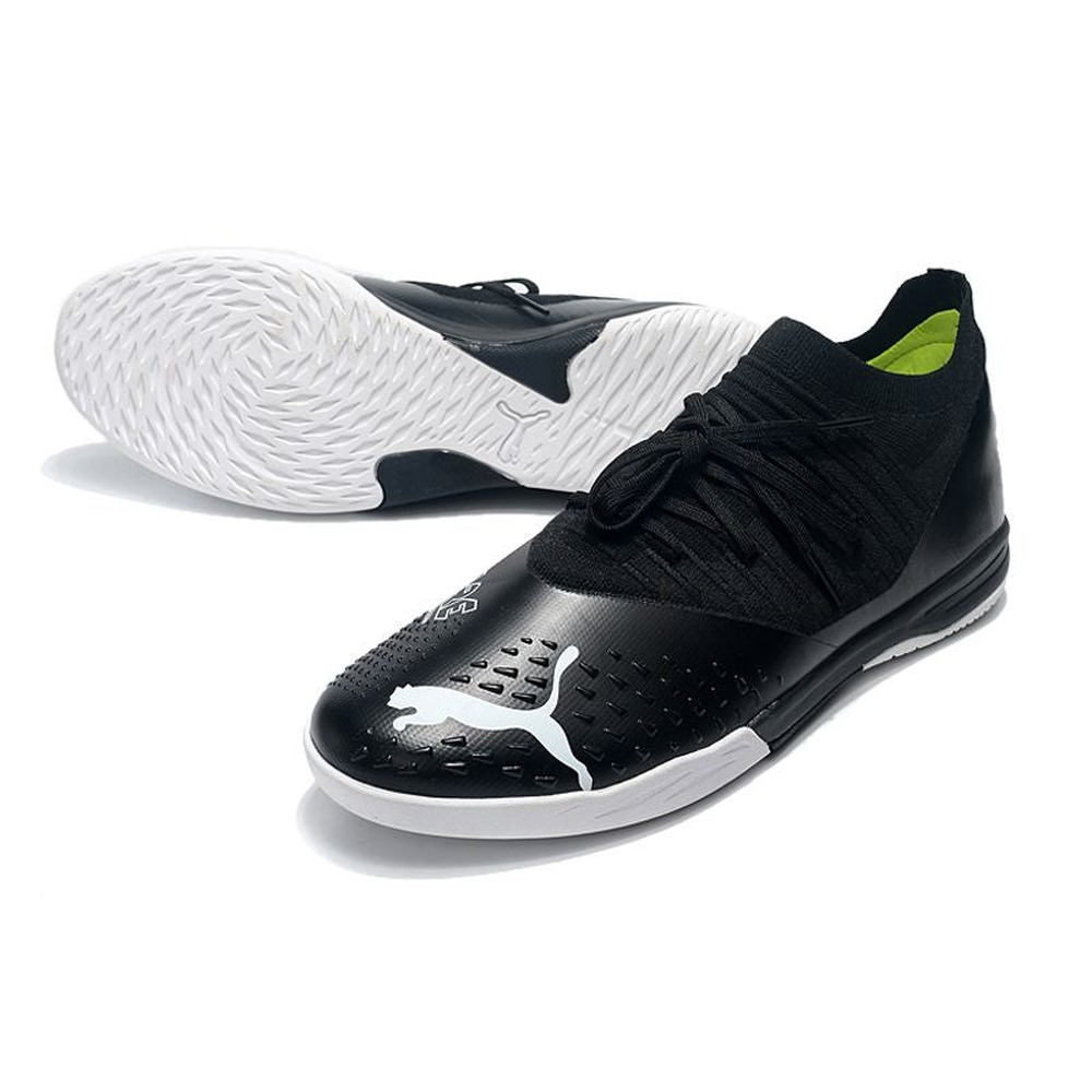 Chuteira Futsal Puma Future Z 1.3 IC Preta e Branca