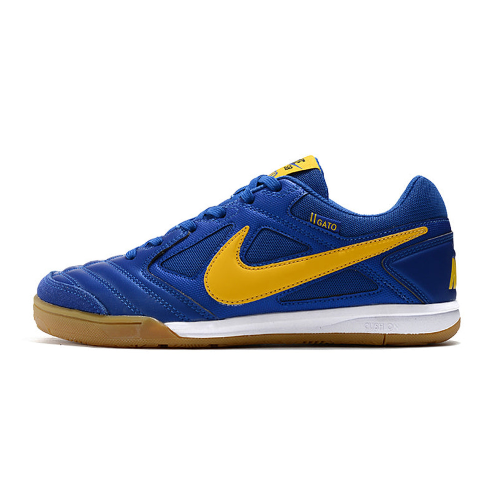 Chuteira Futsal Supreme x Nike SB Gato IC Azul e Amarela