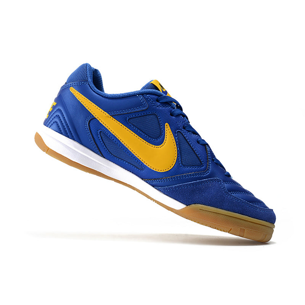 Chuteira Futsal Supreme x Nike SB Gato IC Azul e Amarela