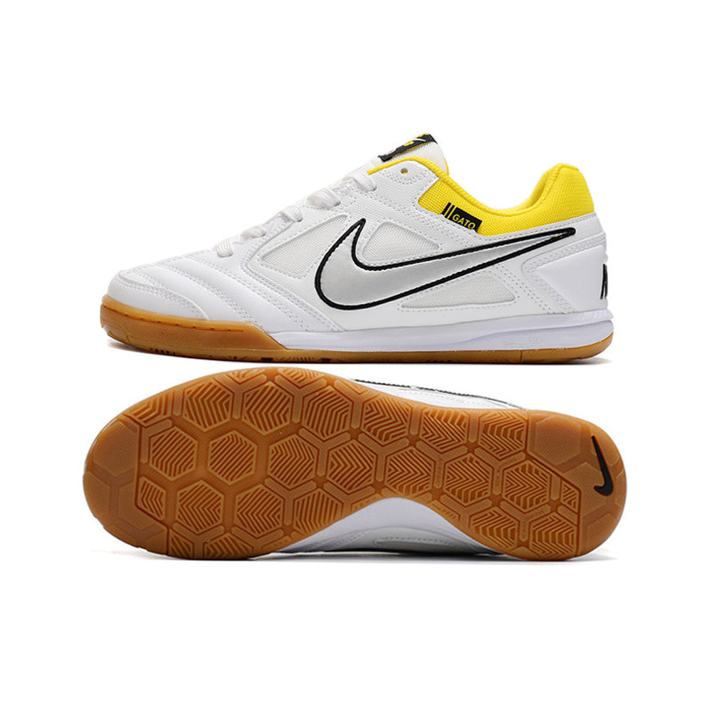 Chuteira Futsal Supreme x Nike SB Gato IC Branca e Preta