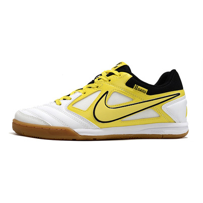 Chuteira Futsal Supreme x Nike SB Gato IC Branca, Amarelo e Preto