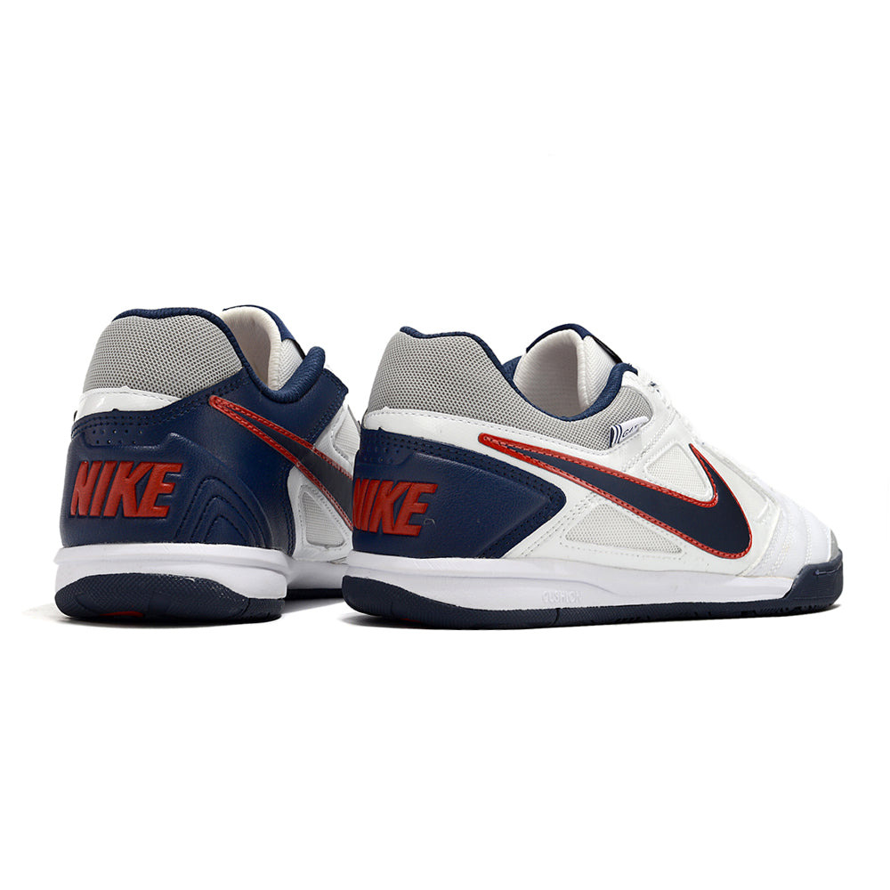 Chuteira Futsal Supreme x Nike SB Gato IC Branca, Cinza e Azul