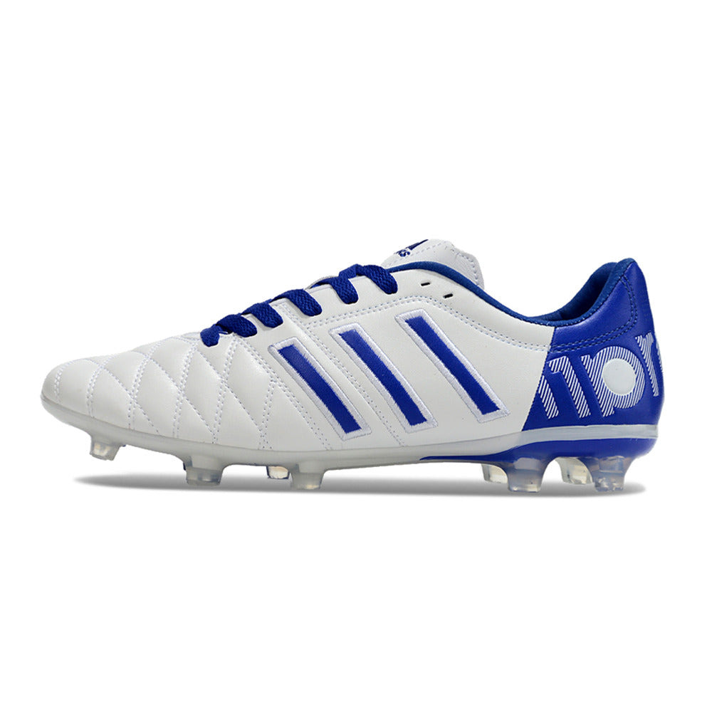 Chuteira Campo Adidas AdiPure 11 Pro FG Branca e Azul