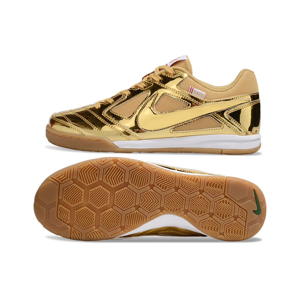 Chuteira Futsal Supreme X Nike SB Gato IC Dourado