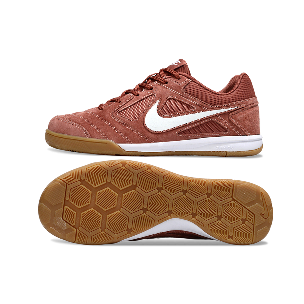 Chuteira Futsal Supreme X Nike SB Gato IC Marrom