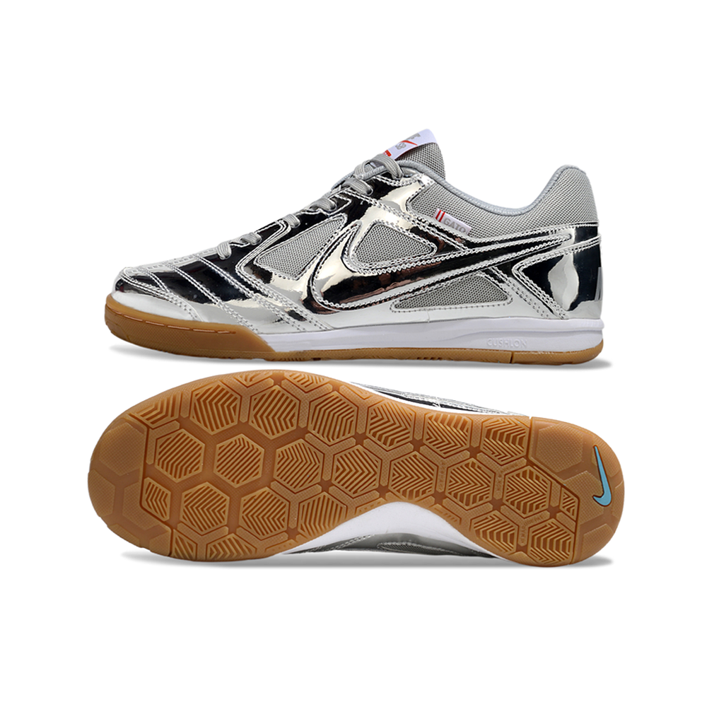 Chuteira Futsal Supreme X Nike SB Gato IC Prata