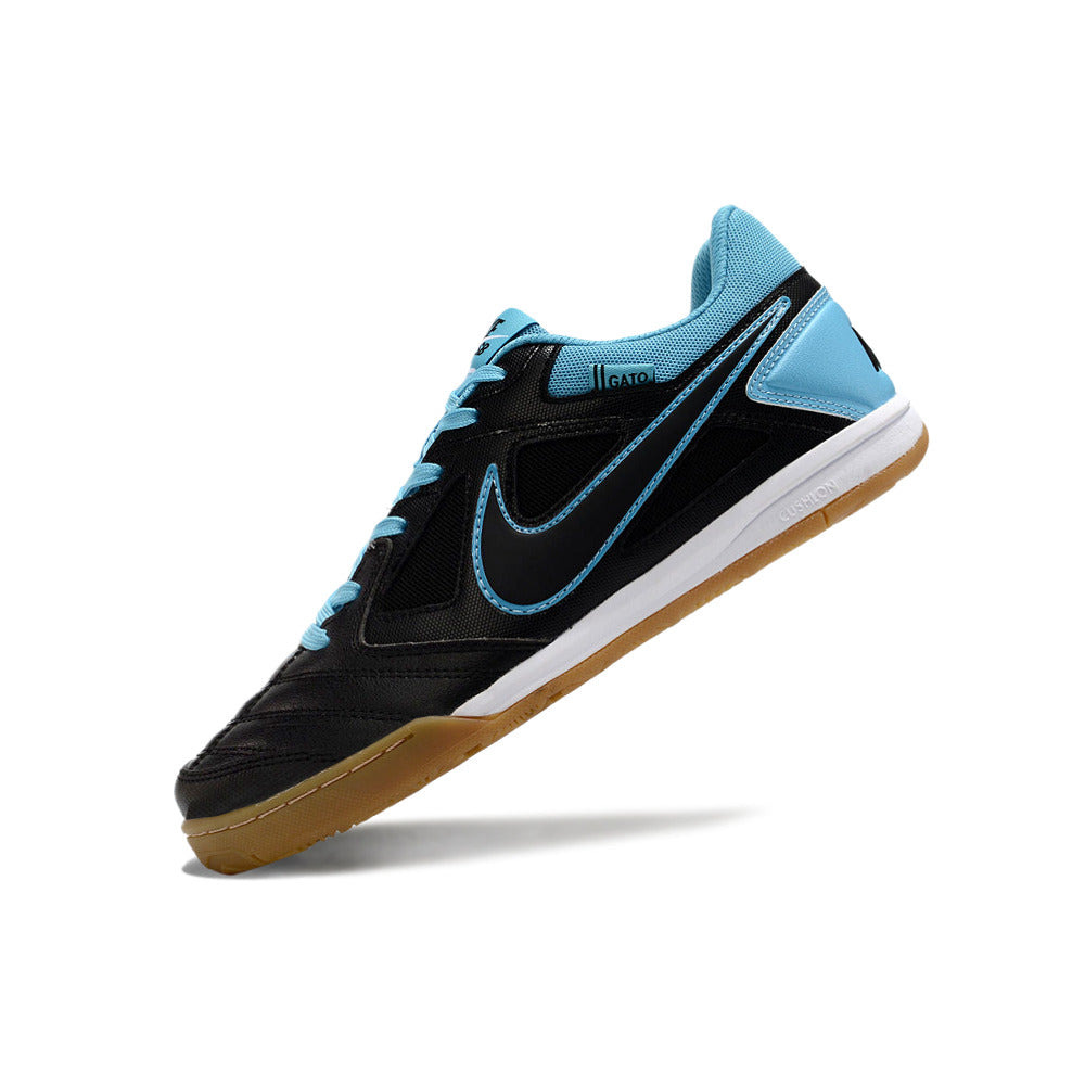 Chuteira Futsal Supreme x Nike SB Gato IC Preta e Azul