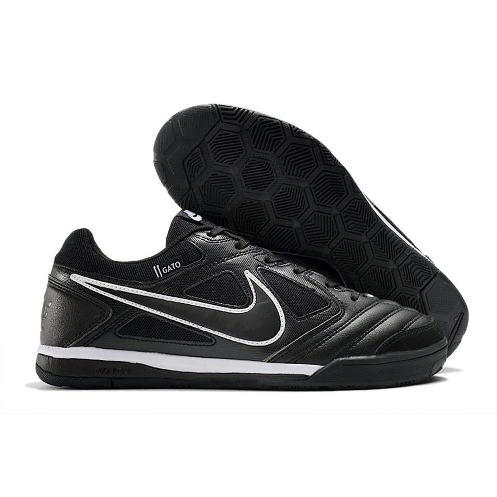 Chuteira Futsal Supreme x Nike SB Gato IC Preta e Branca