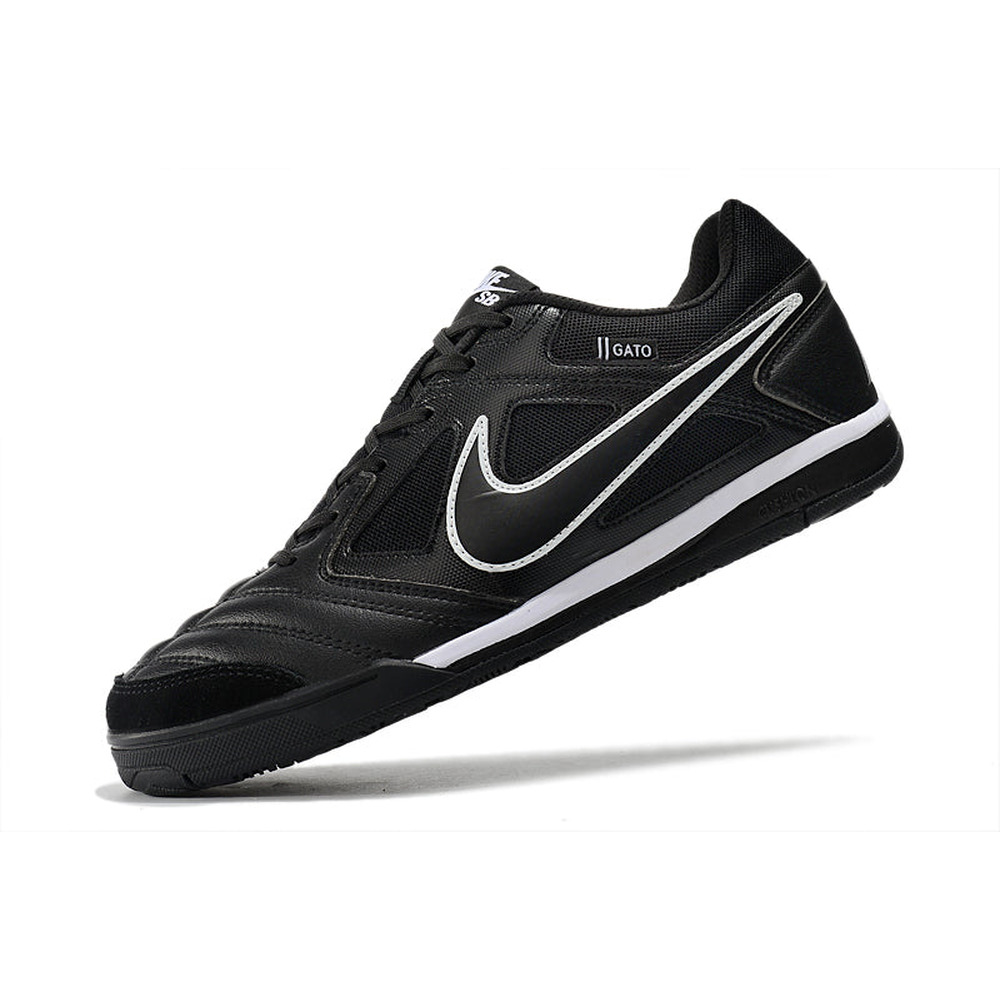 Chuteira Futsal Supreme x Nike SB Gato IC Preta e Branca