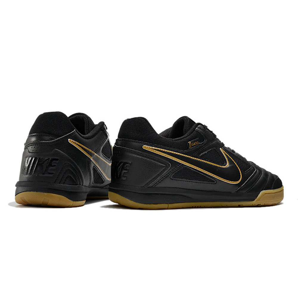 Chuteira Futsal Supreme x Nike SB Gato IC Preta e Dourada