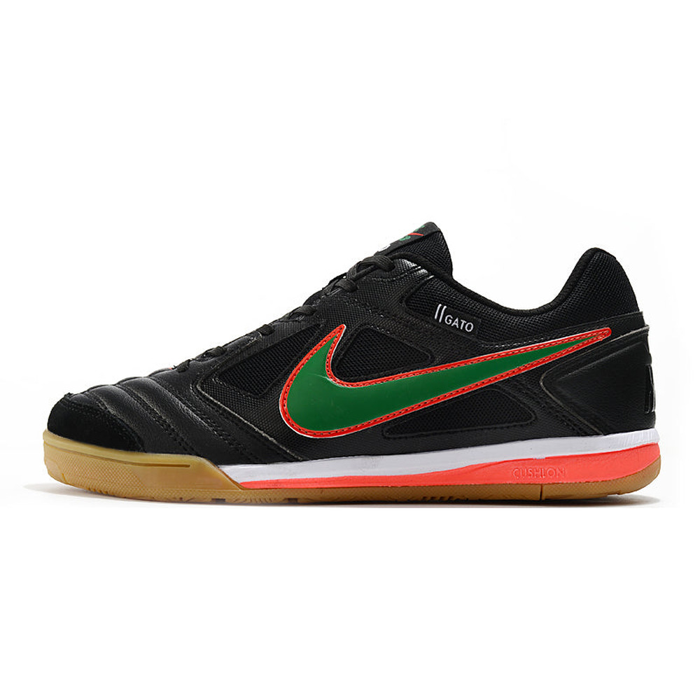 Chuteira Futsal Supreme x Nike SB Gato IC Preta e Verde