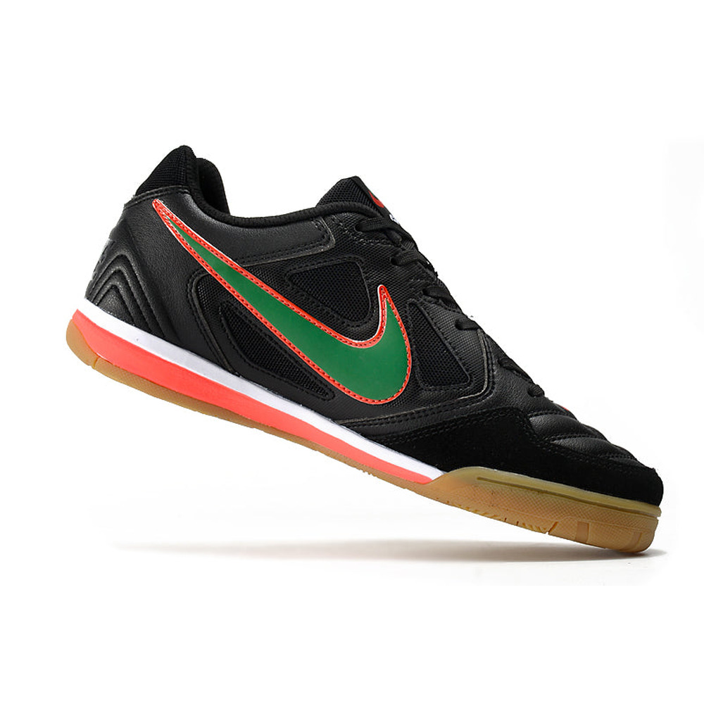 Chuteira Futsal Supreme x Nike SB Gato IC Preta e Verde