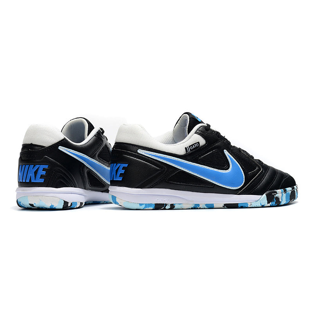Chuteira Futsal Supreme x Nike SB Gato IC Preta, Azul e Branca