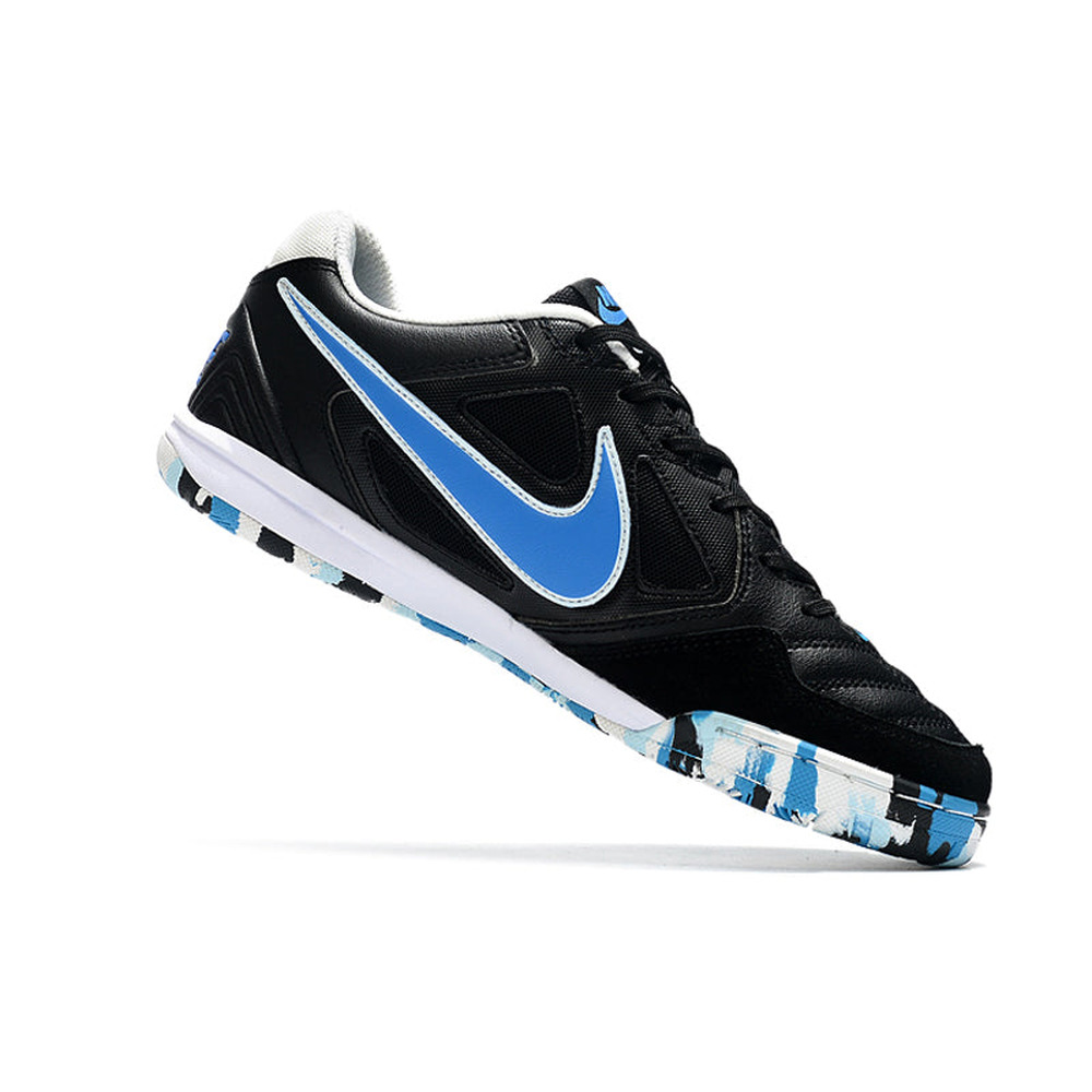 Chuteira Futsal Supreme x Nike SB Gato IC Preta, Azul e Branca
