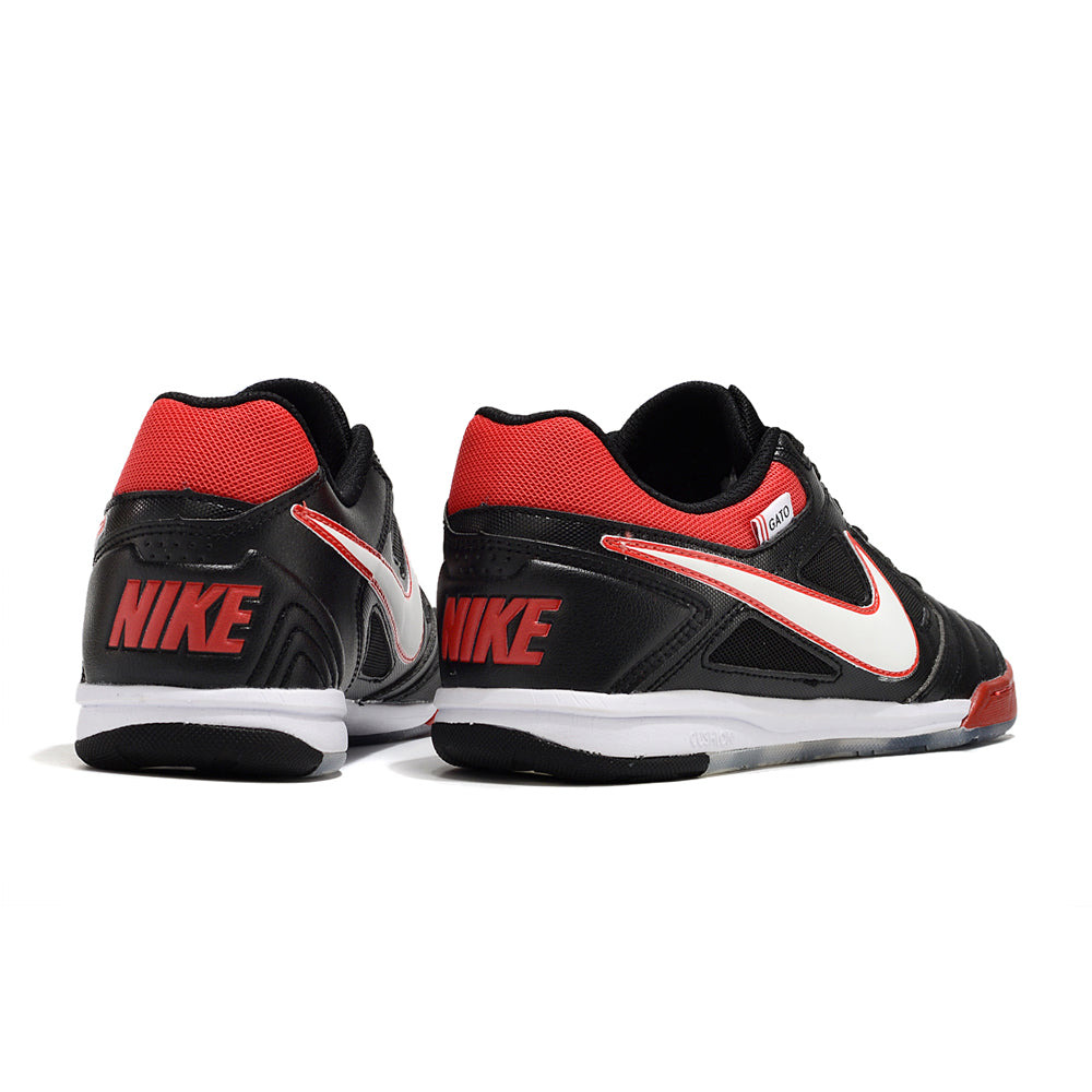 Chuteira Futsal Supreme x Nike SB Gato IC Preta, Branca e Vermelha