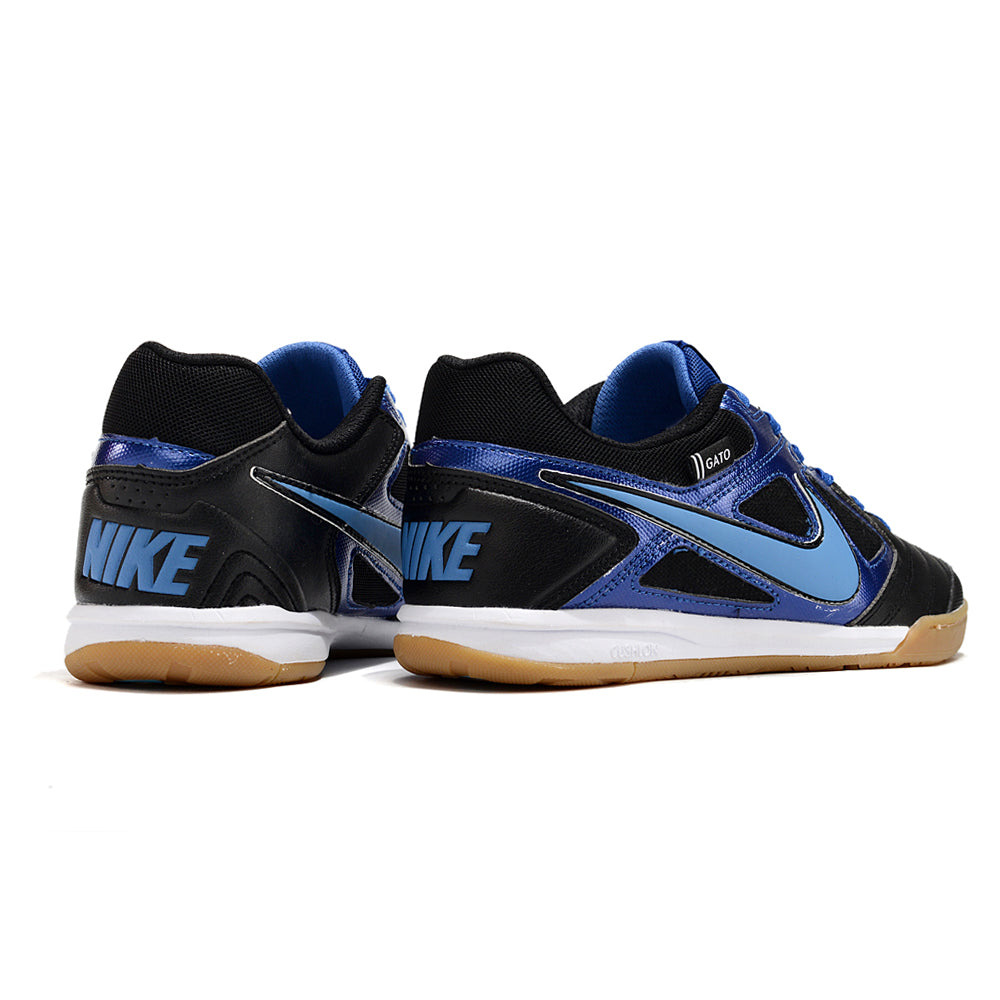 Chuteira Futsal Supreme x Nike SB Gato IC Preto e Azul