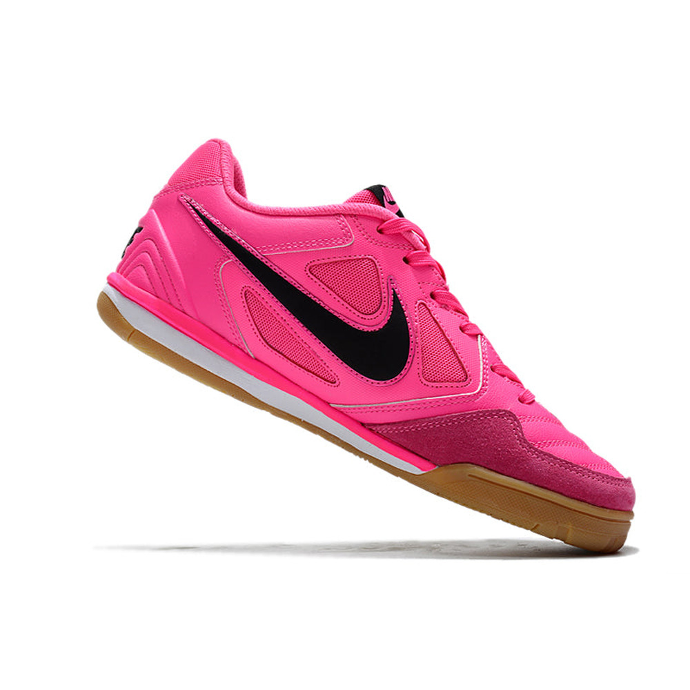Chuteira Futsal Supreme x Nike SB Gato IC Rosa e Preto