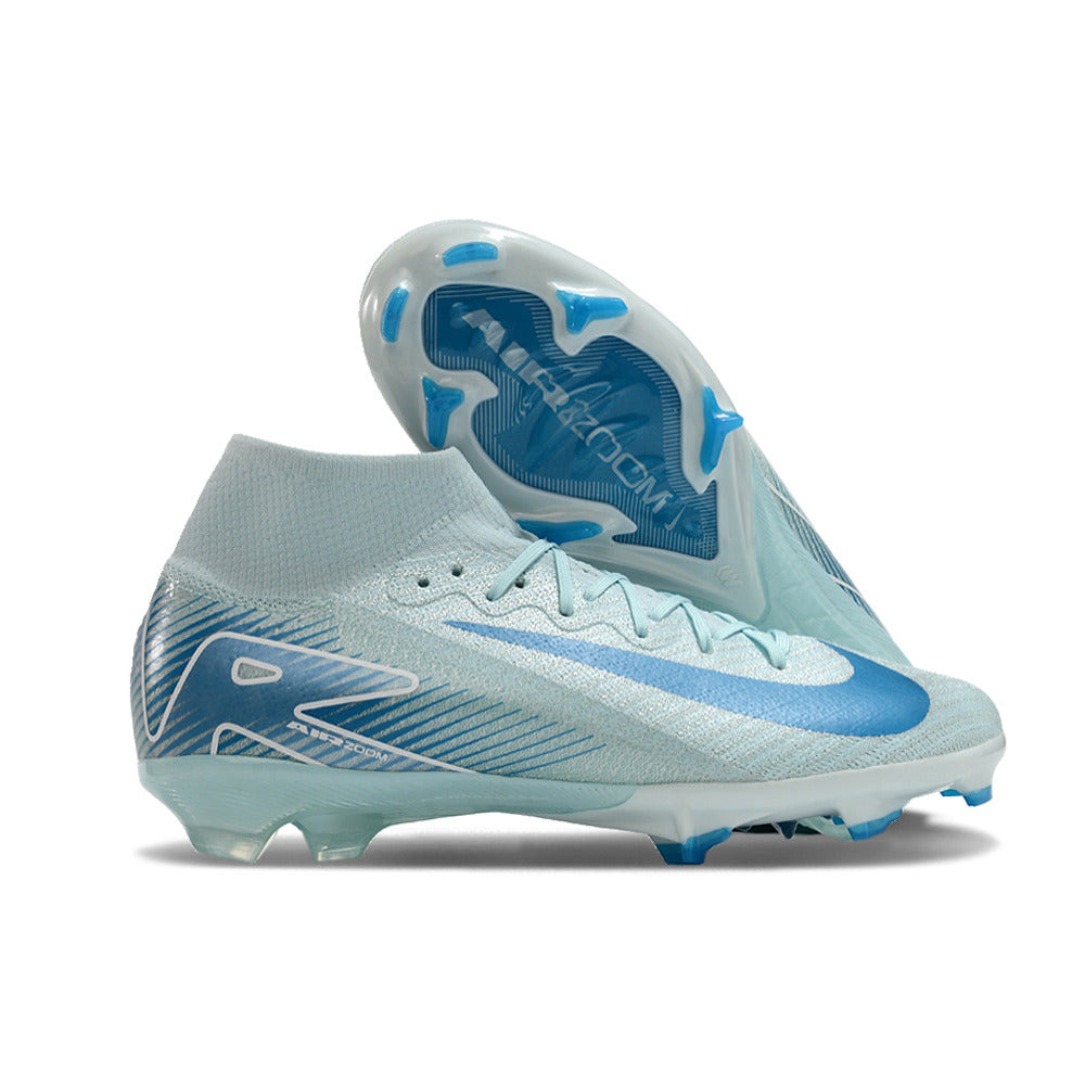 Chuteira Infantil Campo Nike Air Zoom Mercurial Superfly 10 Elite FG Azul 