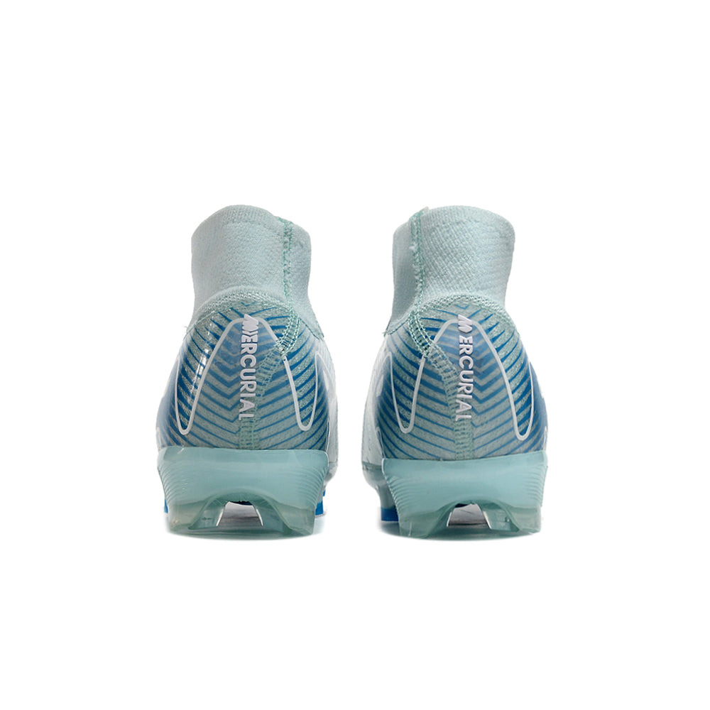 Chuteira Infantil Campo Nike Air Zoom Mercurial Superfly 10 Elite FG Azul 