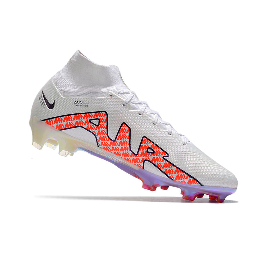 Chuteira Infantil Campo Nike Air Zoom Mercurial Superfly 9 Elite FG Branca 