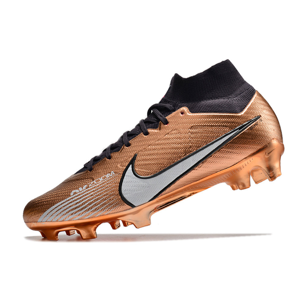 Chuteira Infantil Campo Nike Air Zoom Mercurial Superfly 9 Elite FG Cobre 