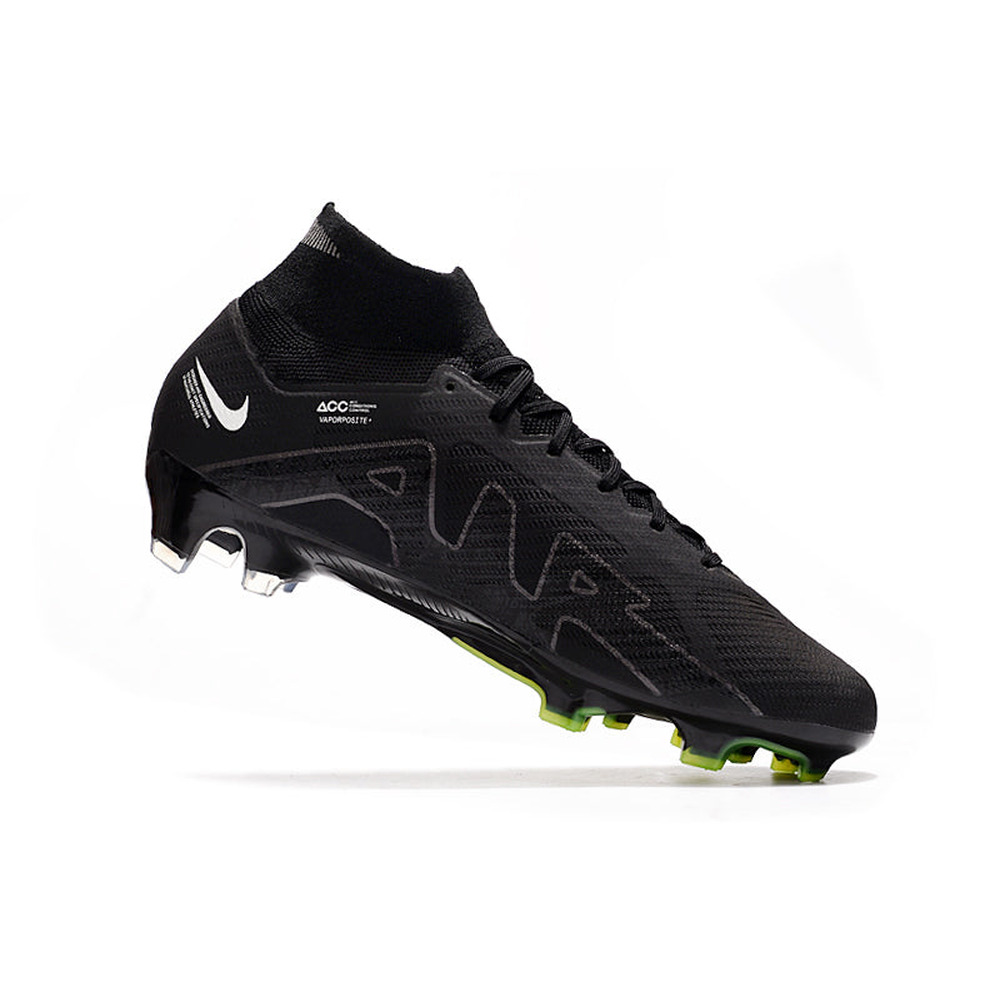 Chuteira Infantil Campo Nike Air Zoom Mercurial Superfly 9 Elite FG Preta 