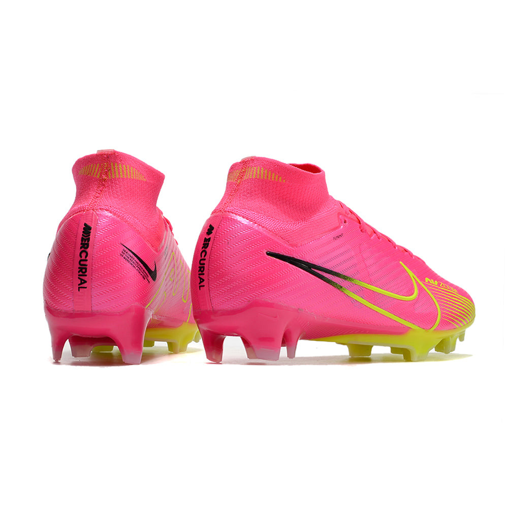 Chuteira Infantil Campo Nike Air Zoom Mercurial Superfly 9 Elite FG Rosa 