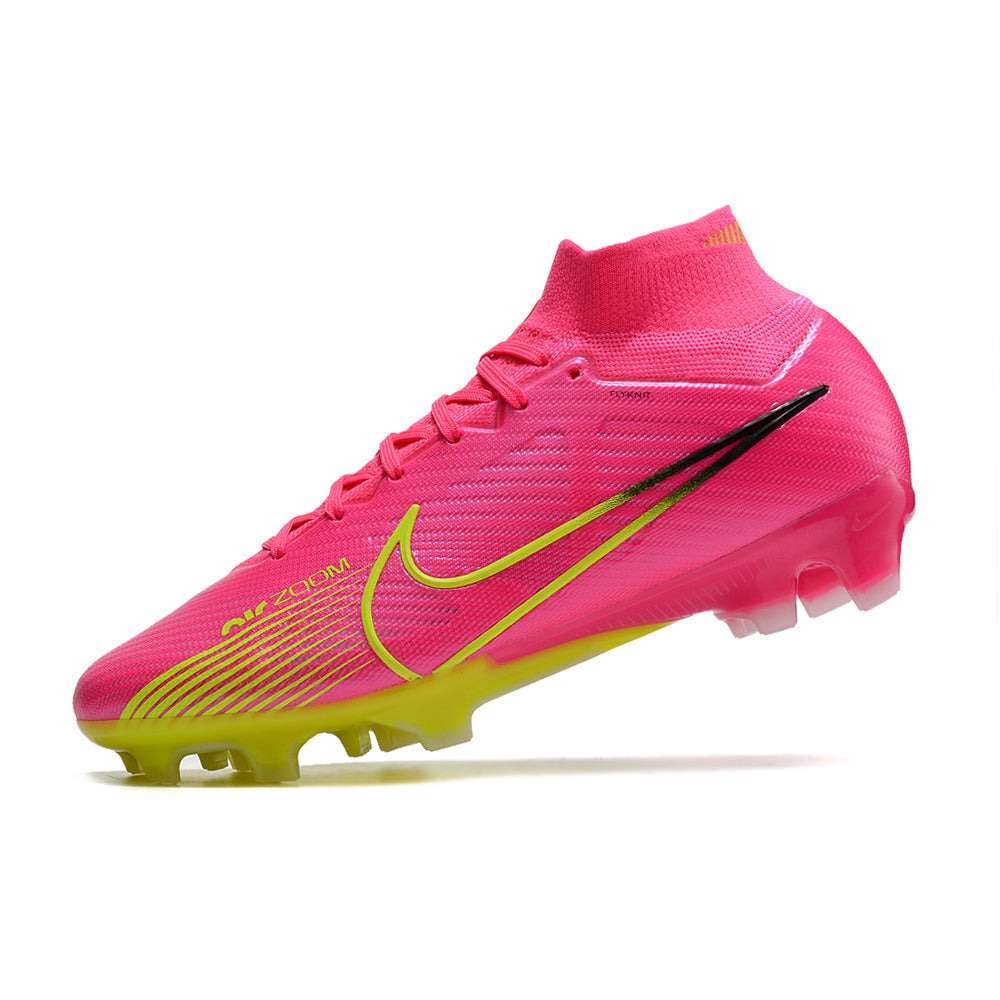 Chuteira Infantil Campo Nike Air Zoom Mercurial Superfly 9 Elite FG Rosa 